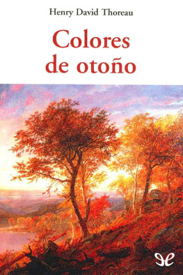 Henry David Thoreau - Colores de otoño