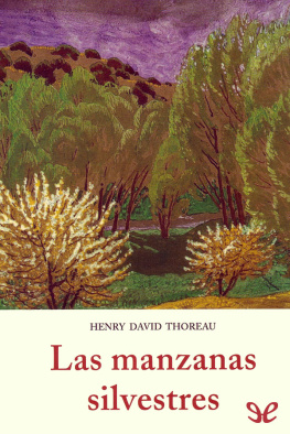 Henry David Thoreau Las manzanas silvestres