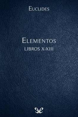 Euclides Elementos Libros X-XIII