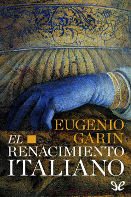 Eugenio Garin El Renacimiento italiano