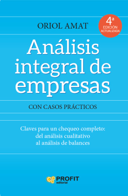 Oriol Amat Salas - Analisis Integral de Empresas