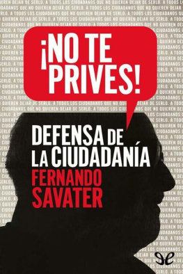 Fernando Savater ¡No te prives!