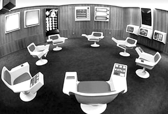 Ops-room de Synco Santiago de Chile 1973 Synco fue un programa a cargo del - photo 5