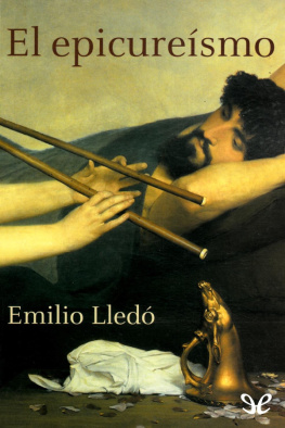 Emilio Lledó El epicureismo