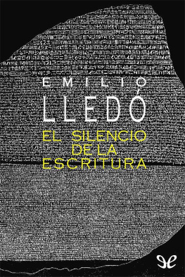 Emilio Lledó El silencio de la escritura