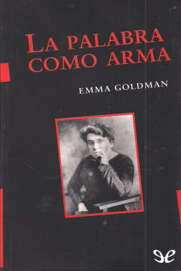 Emma Goldman La palabra como arma