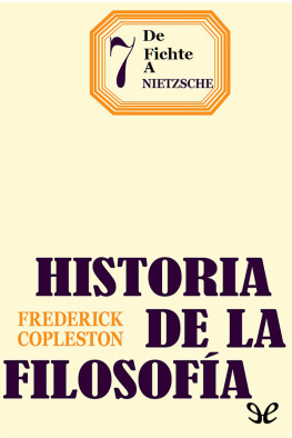 Frederick Copleston - De Fichte a Nietzsche