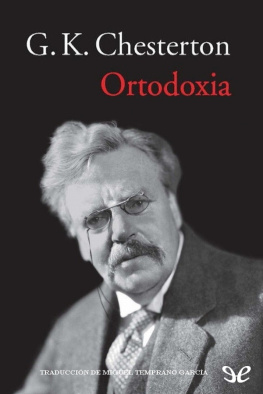 G. K. Chesterton Ortodoxia