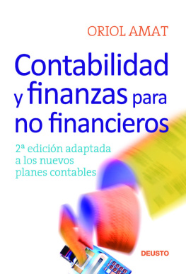 Oriol Amat - Contabilidad y finanzas para no financieros