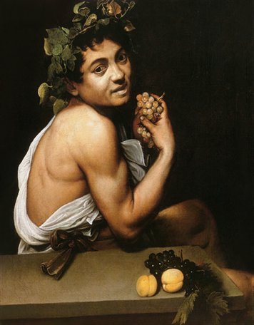 1 Bacchus malade ou Satyre aux raisins vers 1593 Huile sur toile 67 x 53 - photo 3