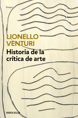 Venturi - Historia de la crítica del arte