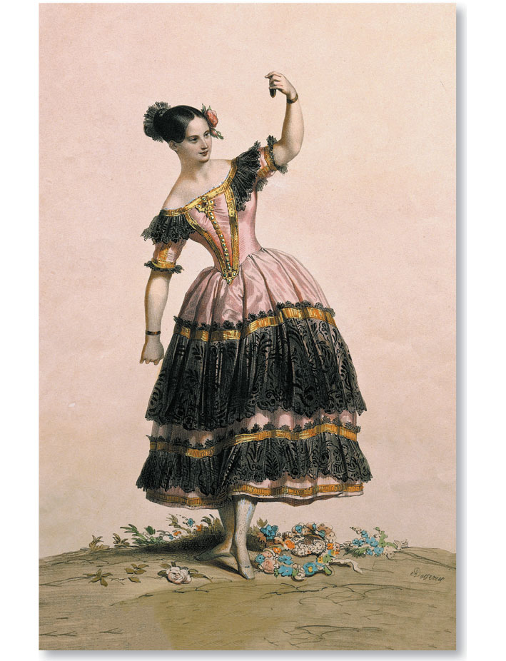La célebre bailarina Fanny Elssler en el ballet La Cachucha París 1863 - photo 20
