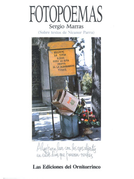 Parra Nicanor - Fotopoemas: (sobre textos de Nicanor Parra) /