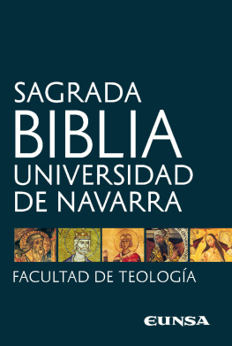 Facultad de Teología Universidad de Navarra - Sagrada Biblia: Universidad de Navarra