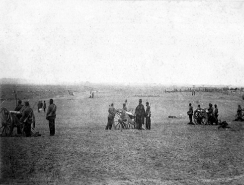 Batalla del 18 de julio Albúmina 1866 Piezas de artillería uruguayas - photo 2