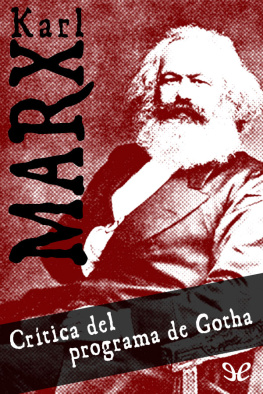 Karl Marx Crítica del programa de Gotha
