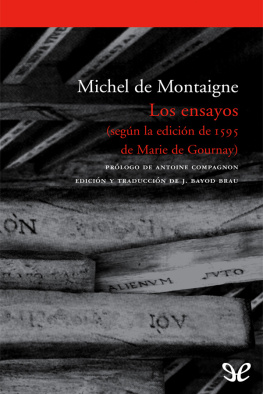 Michel de Montaigne Los ensayos