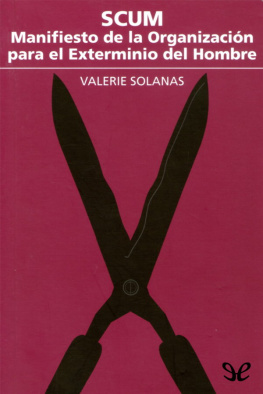 Valerie Solanas SCUM