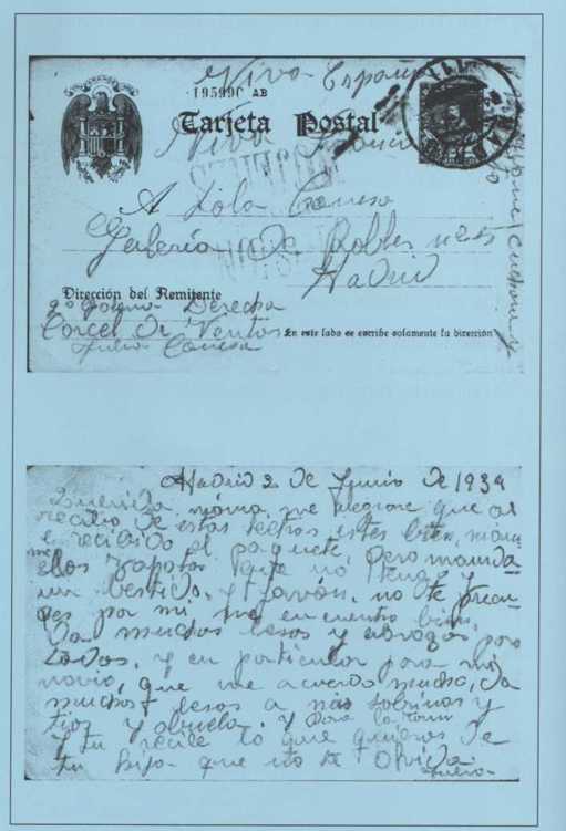 Carta escrita por Julia Madrid 2 de junio de 1939 Querida mama me alegrare que - photo 2