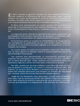 Ana Blanco Mendialdua Gestión de Entidades Financieras : un enfoque practico de la gestion bancaria actual;.