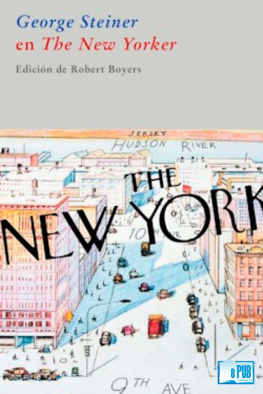 George Steiner - George Steiner en The New Yorker