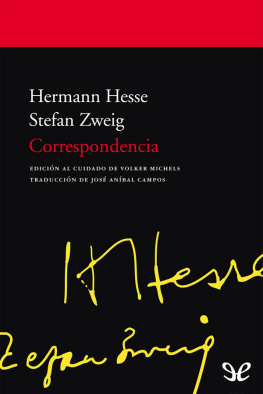 Stefan Zweig Correspondencia