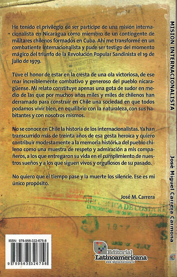 José Miguel Carrera Carmona Registro de Propiedad Intelectual N 192633 ISBN - photo 1