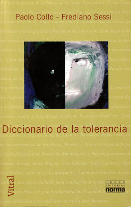 Paolo Collo Diccionario de la tolerancia