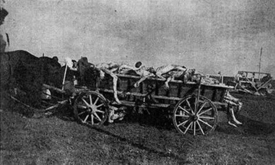 Birkenau Carro de cadáveres hacia los crematorios al aire libre Birkenau - photo 27