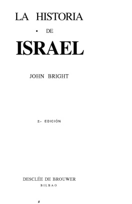 Bright John Historia de Israel
