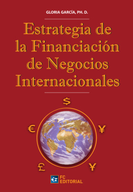 Gloria García - Estrategia de financiación de los negocios internacionales