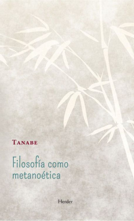 Tanabe Filosofía de la metanoética (Fondo Gral. Religioso) (Spanish Edition)