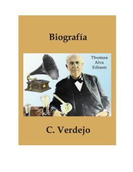 C. Verdejo - Biografia de Thomas Alva Edison