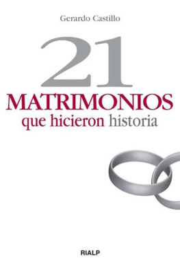 Gerardo Castillo 21 matrimonios que hicieron historia