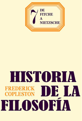 Frederick Copleston De Fitche a Nietzsche