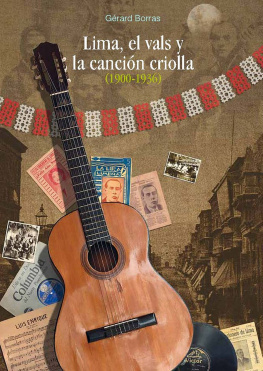 Gérard Borras Lima, el vals y la canción criolla (1900-1936)