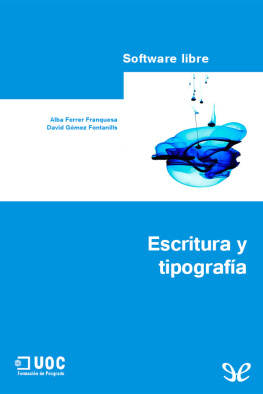 Alba Ferrer Franquesa - Escritura y tipografía