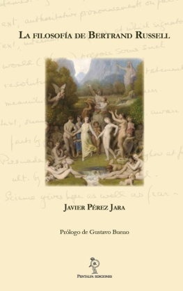 Javier Pérez Jara - La filosofía de Bertrand Russell (Spanish Edition)