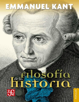 Emmanuel Kant - Filosofía de la historia