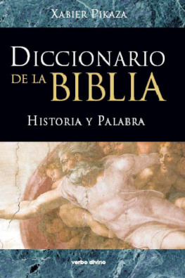 Xabier Pikaza Diccionario de la Biblia