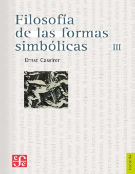 Ernst Cassirer Filosofía de las formas simbólicas