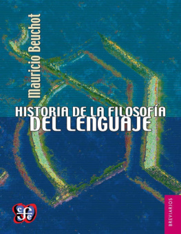 Mauricio Beuchot Historia de la filosofía del lenguaje