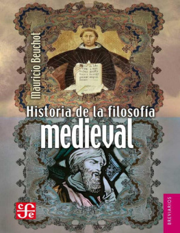 Mauricio Beuchot Historia de la filosofía medieval