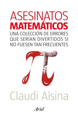 Claudi Alsina Asesinatos matemáticos