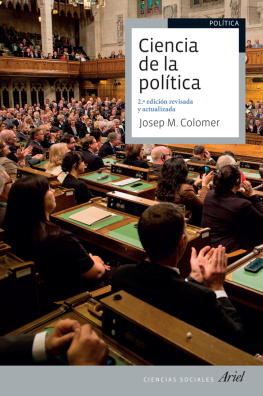 Josep Maria Colomer Ciencia de la política