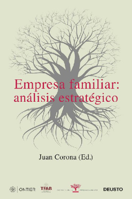 Juan Corona Empresa familiar. Análisis estratégico