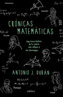 Antonio J. Durán - Crónicas matemáticas