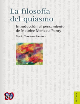 Mario Teodoro Ramírez - La filosofía del quiasmo