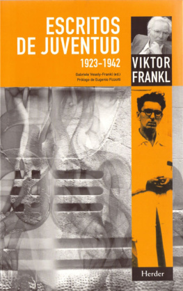 Viktor Emil Frankl - Escritos de juventud 1923-1942