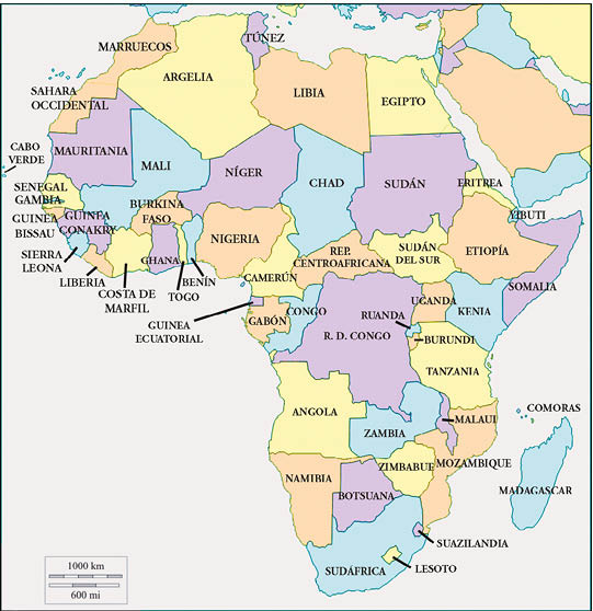 Mapa actual de África El periodista Xavier Aldekoa evocó la imagen de un - photo 2
